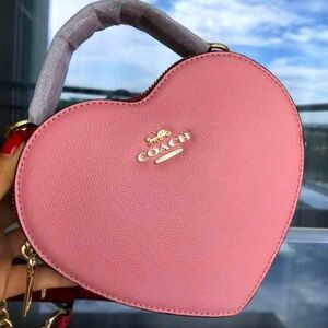 Coach Pink Heart Crossbody Bag